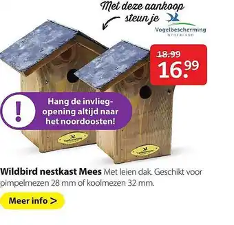 Pets Place Wildbird Neskast Mees aanbieding