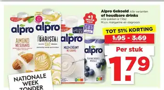 PLUS Alpro gekoeld of houdbare drinks aanbieding