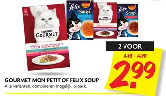 Dekamarkt Gourmet mon petit of felix soup 6-pack aanbieding