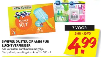 Dekamarkt Swiffer duster of ambi pur luchtverfrisser 500ml aanbieding