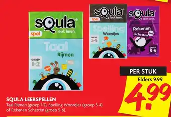 Dekamarkt Squla leerspellen aanbieding