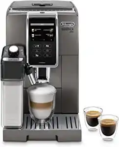 Amazon De'longhi ecam 370.95.t dinamica lattecrema koffiezet apparaat, kunststof, titanium aanbieding