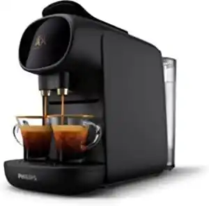 Amazon L'or barista sublime lm9012/60 koffiecapsulemachine, piano zwart, dubbele capsuleherkenning, 1 of 2 kopjes, verstelbare lekba aanbieding