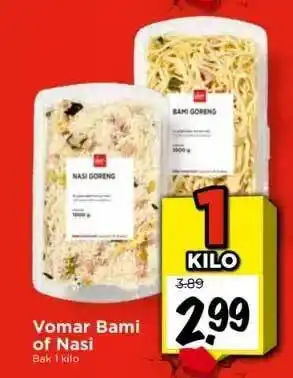 Vomar Voordeelmarkt Vomar bami of nasi aanbieding