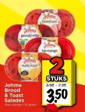 Vomar Voordeelmarkt Johma brood & toast salades aanbieding