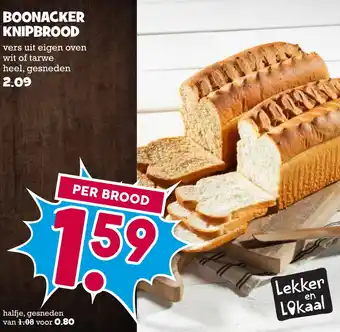 Boon`s Markt Boonacker knipbrood aanbieding