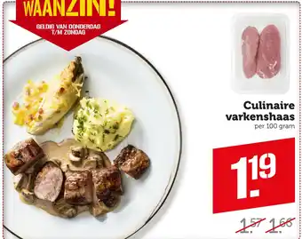 Coop Culinaire varkenshaas aanbieding