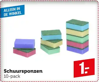 Coop Schuursponzen aanbieding