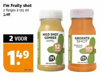 Poiesz I'm fruity shot aanbieding