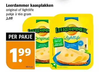 Poiesz Leerdammer kaasplakken aanbieding