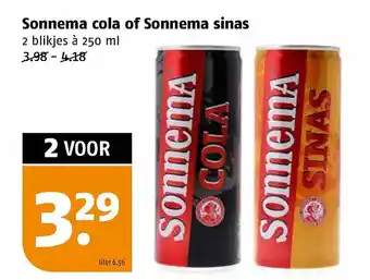 Poiesz Sonnema cola of sonnema sinas aanbieding