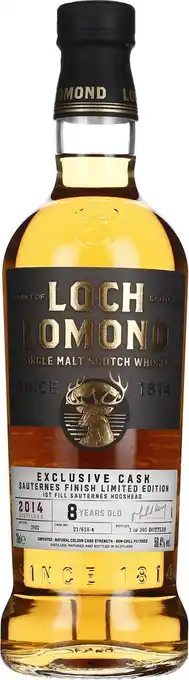 Drankdozijn Loch lomond 8 years 2014 sauternes single cask 70cl aanbieding