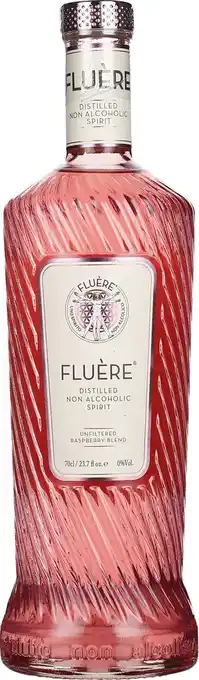 Drankdozijn Fluère raspberry blend non-alcoholic spirit 70cl aanbieding