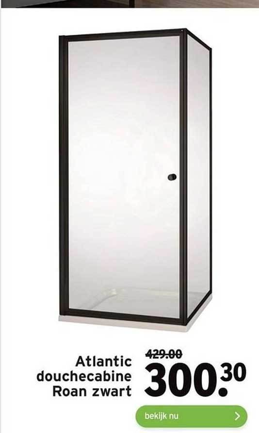 Atlantic douchecabine roan zwart aanbieding bij GAMMA