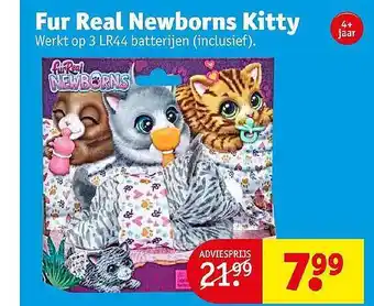 Kruidvat Fur real newborns kitty aanbieding