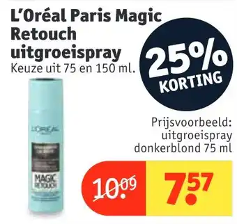 Kruidvat L'Oréal Paris Magic Retouch uitgroeispray aanbieding