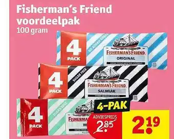 Kruidvat Fisherman's friend voordeelpak aanbieding