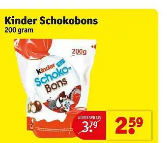 Kruidvat Kinder schokobons aanbieding