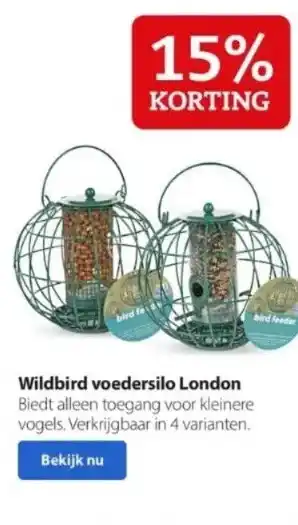 Pets Place Wildbird voedersilo london aanbieding