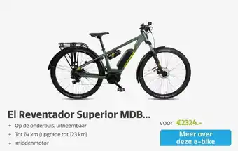 Stella fietsen El reventador superior mdb urban aanbieding