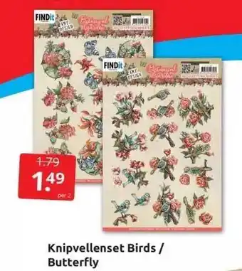 Boekenvoordeel Knipvellenset birds - butterfly aanbieding