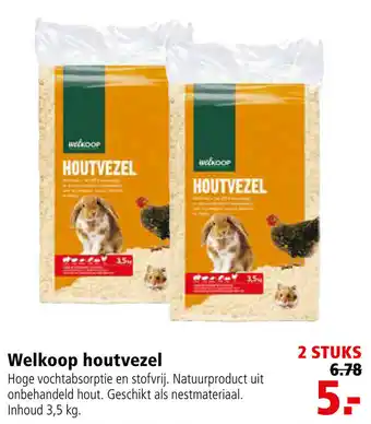 Welkoop Welkoop Houtvezel 2*3.5kg aanbieding