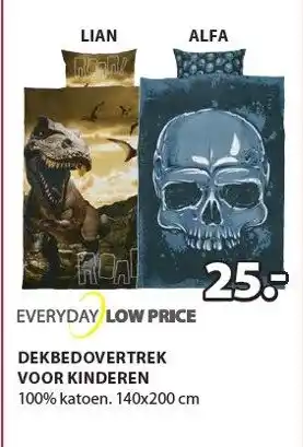 Jysk Dekbedovertrek voor kinderen aanbieding