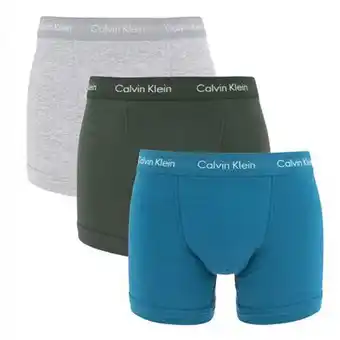 Dimenno Calvin klein boxershorts blauw-grijs-groen 3-pack aanbieding