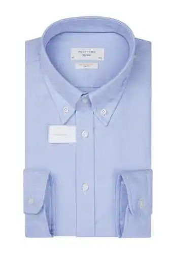 OverhemdenOnline Profuomo overhemd soft constructed blauw slim fit aanbieding