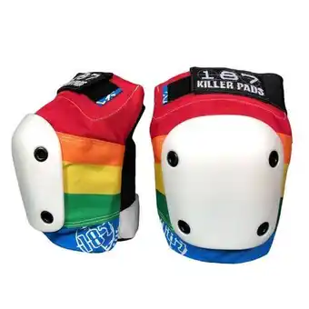 Onlineskateshop 187 slim knee rainbow - knie beschermers aanbieding