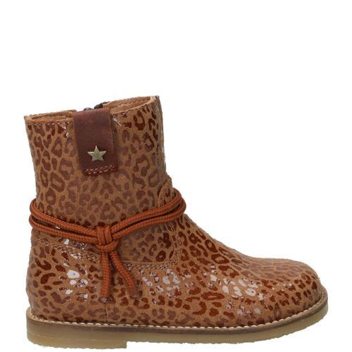 Schoenmaatjes Ikke ik-ke laarsje, lage schoenen, meisje, maat 24, bruin/cognac aanbieding