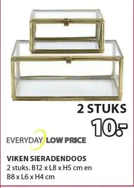 Jysk Viken sieradendoos aanbieding