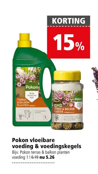 Welkoop Pokon vloeibare voeding & voedingskegels aanbieding