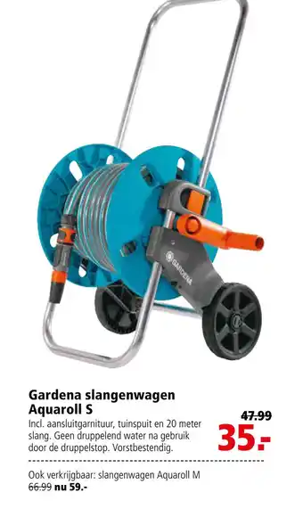 Welkoop Gardena slangenwagen Aquaroll S aanbieding