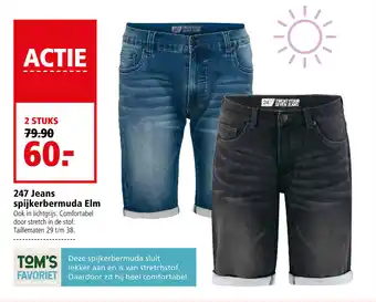 Welkoop 247 Jeans spijkerbermuda Elm aanbieding