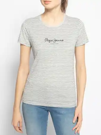 Dress For Less Pepe jeans t-shirt in grijs voor dames aanbieding
