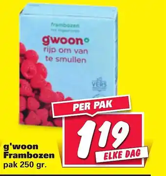 Nettorama g'woon Frambozen aanbieding