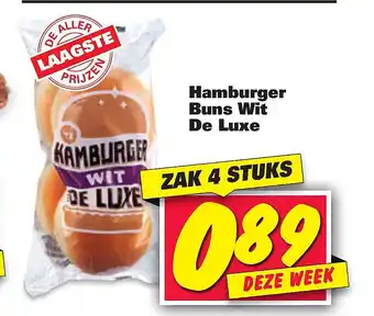 Nettorama Hamburger Buns Wit De Luxe aanbieding