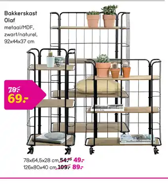 Leen Bakker Bakkerskast olaf aanbieding