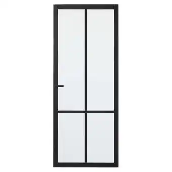 Praxis Cando industrial binnendeur doncaster blank glas stomp 93x201,5 cm aanbieding