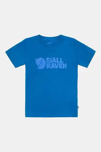 Bever Fjällräven kids fjällräven logo t-shirt blauw aanbieding