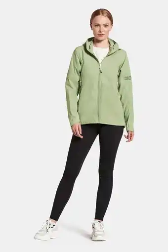 Bever Didriksons petra softshell jas dames groen aanbieding