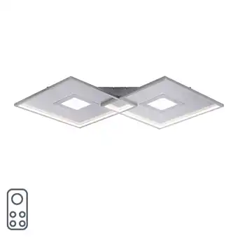Lampenlicht.nl Plafondlamp staal incl. led en afstandsbediening - odile aanbieding