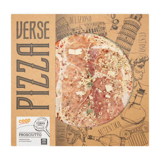 Daily chef verse pizza prosciutto aanbieding bij Coop