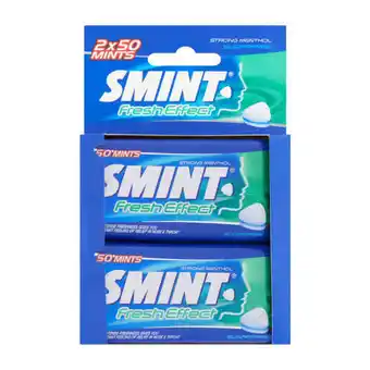 Coop Smint fresh effect strong menthol 2 x 50 stuks aanbieding