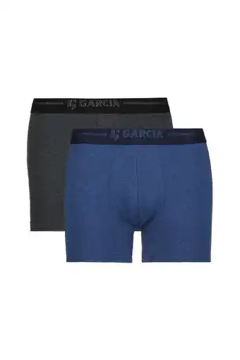 Jeans Centre Garcia 2 pack boxershorts grijs-blauw z1043 aanbieding