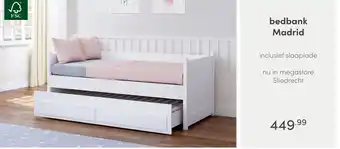 Baby & Tiener bedbank Madrid aanbieding