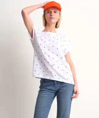 terStal Dames t-shirt met trendy print wit in maat aanbieding