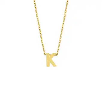 Siebel Juweliers Geelgoud collier met de letter 'k' aanbieding