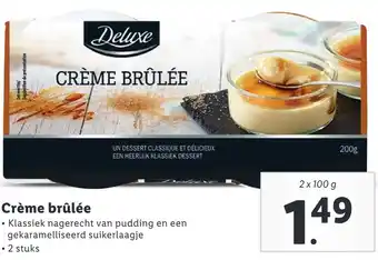 Lidl Crème brûlée 100g aanbieding